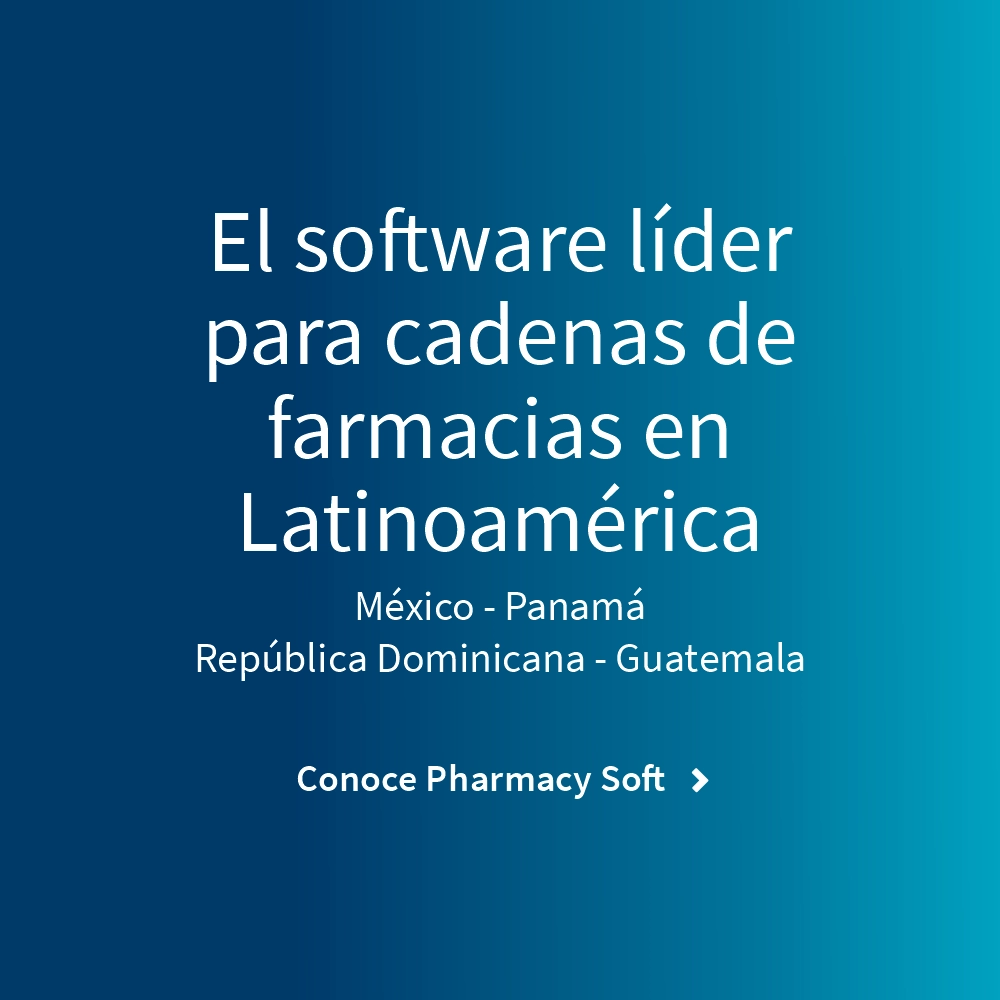 Software especializado en cadenas de farmacias.